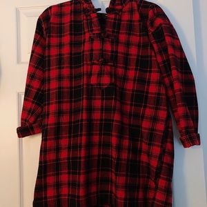 long half button down flannel/hoodie.